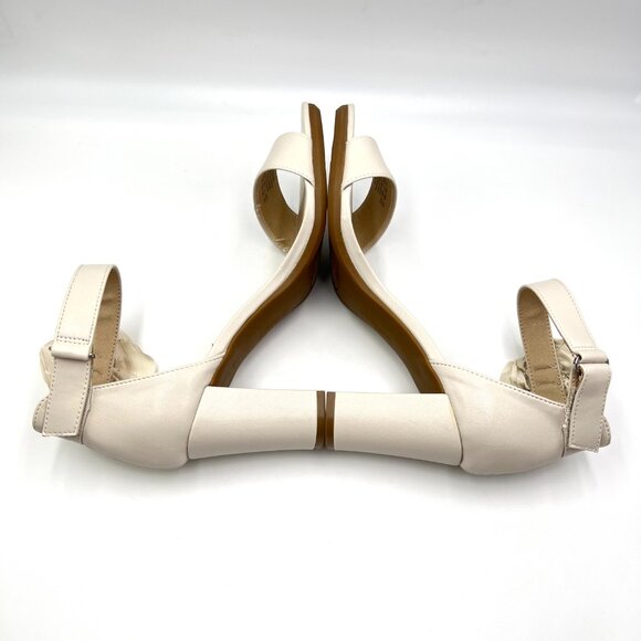 9.5W 9.5 WIDE WIDTH Lifestride Adore Me Cream Bone Ivory Dress Sandals Shoes - Picture 7 of 12